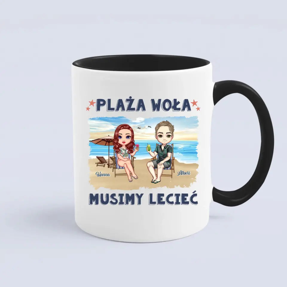 Plaża woła