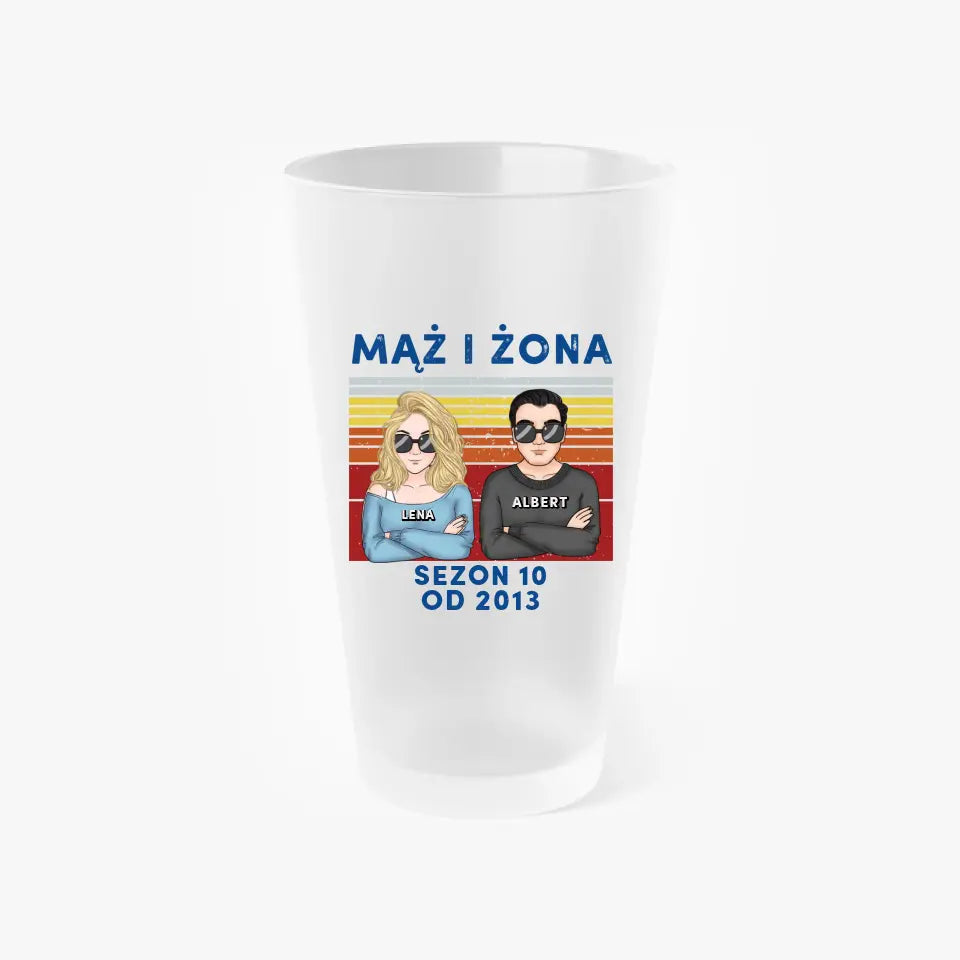 Szklanka Pintowa - Mąż i Żona