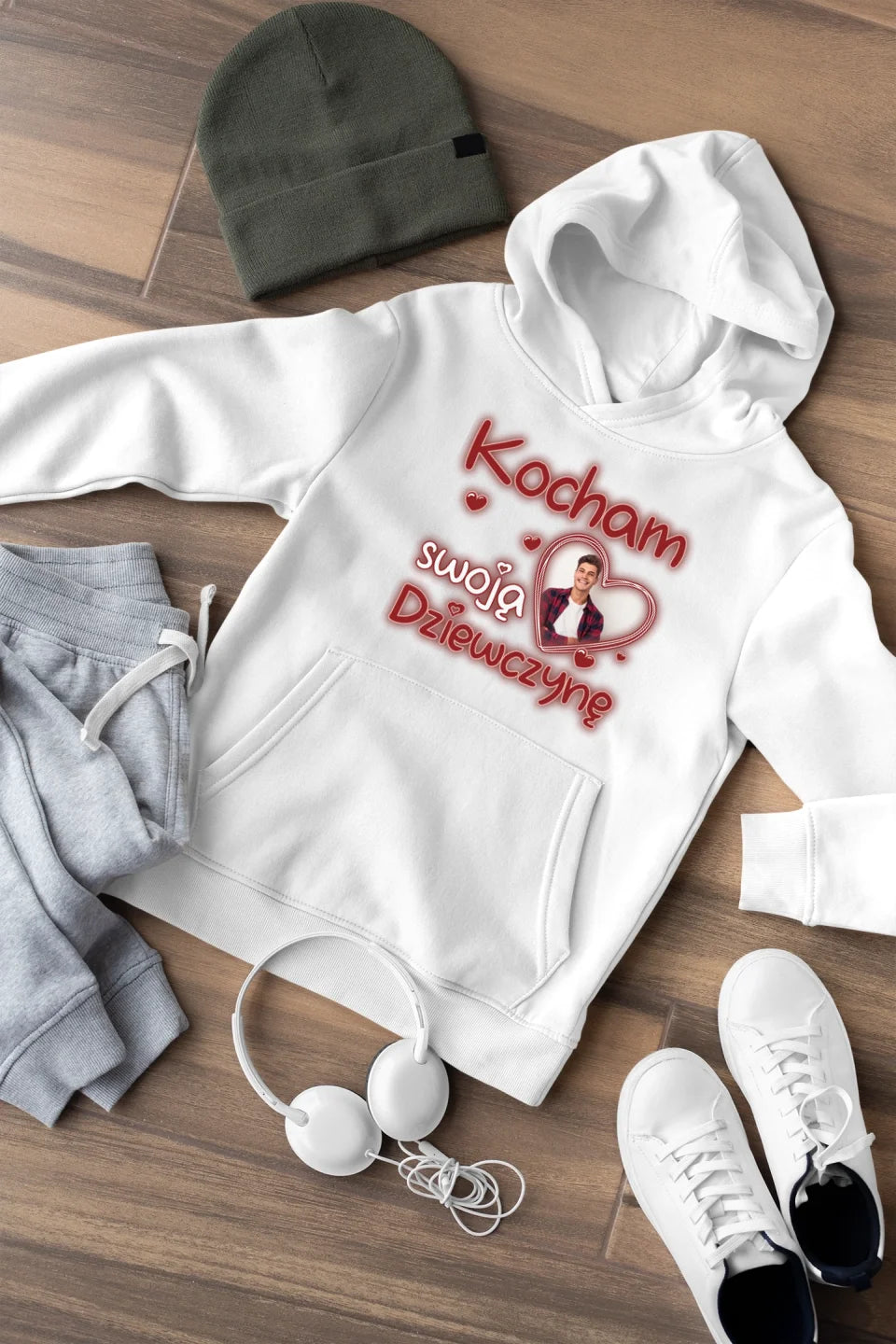 Bluza z kapturem - Kocham swojego chłopaka