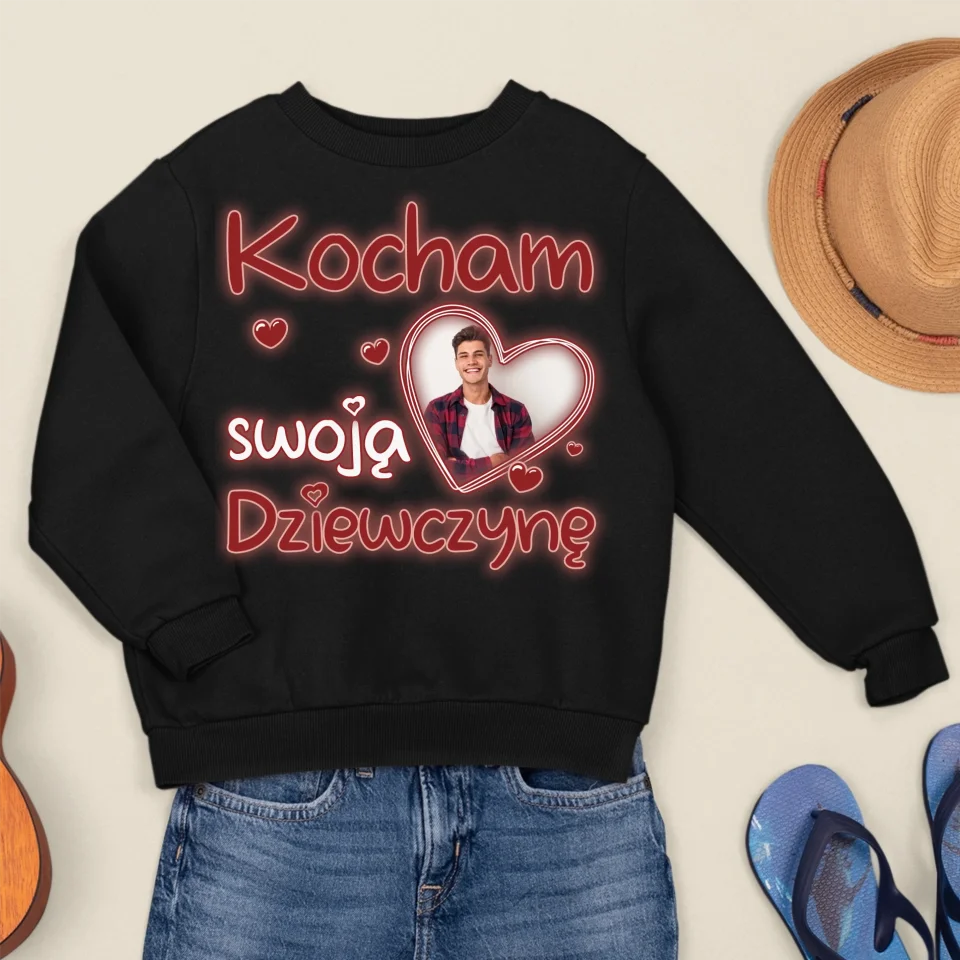 Bluza z kapturem - Kocham swojego chłopaka