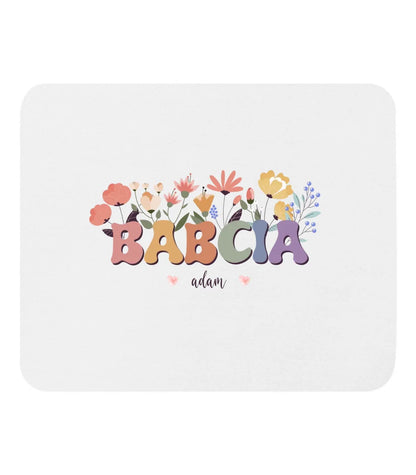 Babcia z kwiatami