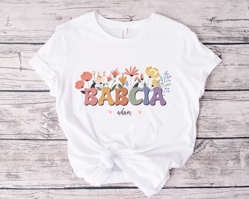 Present - Babcia z kwiatami