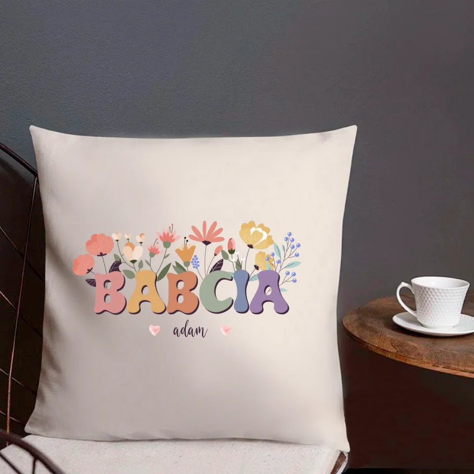 Present - Babcia z kwiatami