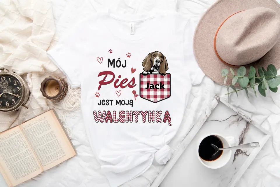 Bluza Unisex - Mój pies jest moją walentynką