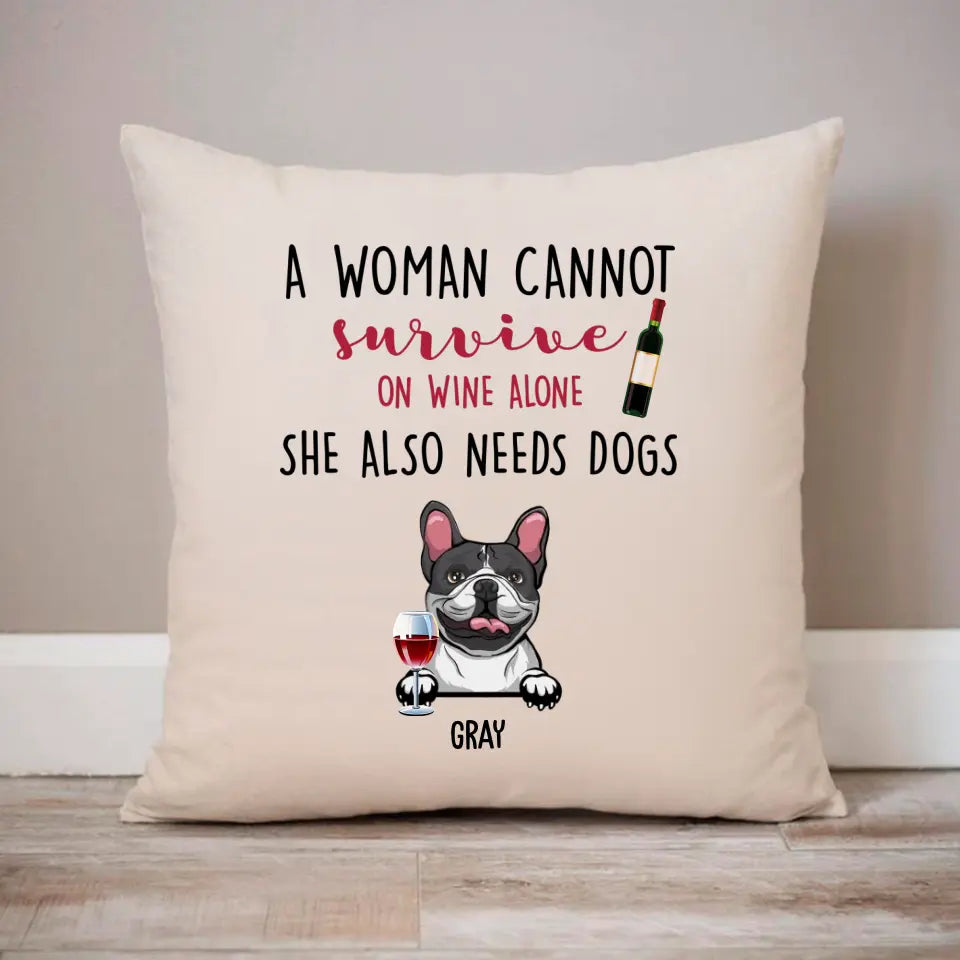 Bluza Unisex - No wine without dogs
