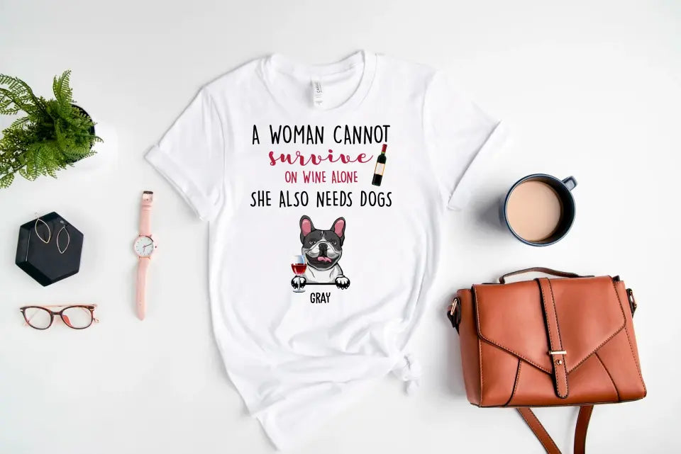 Bluza Unisex - No wine without dogs