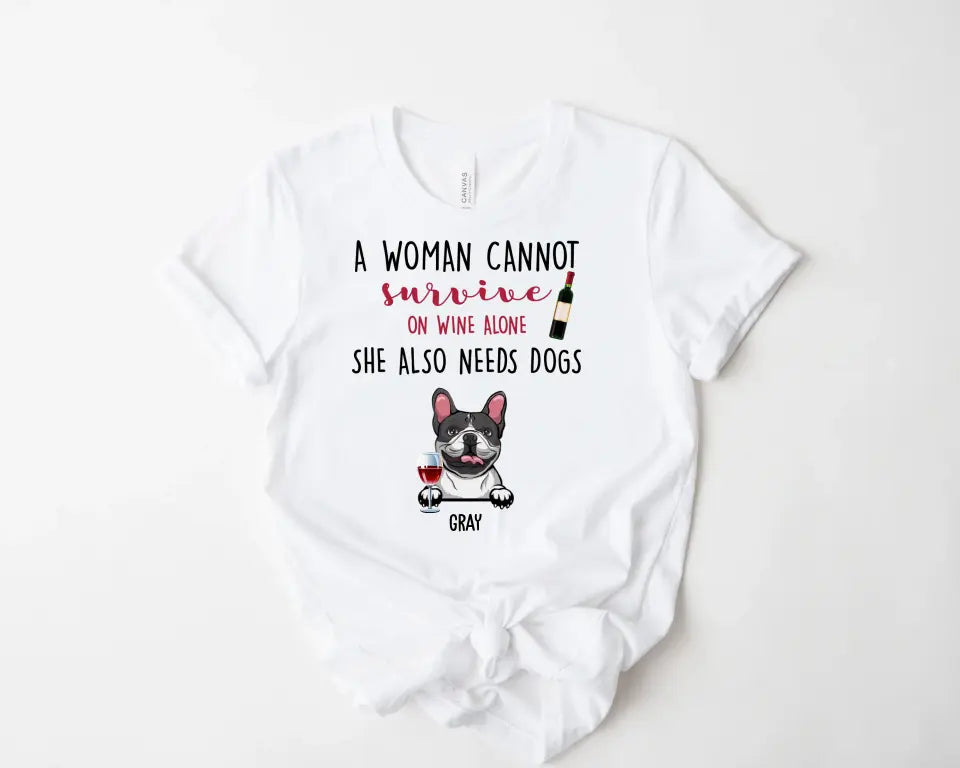 Bluza Unisex - No wine without dogs