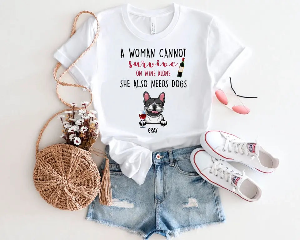 Bluza Unisex - No wine without dogs