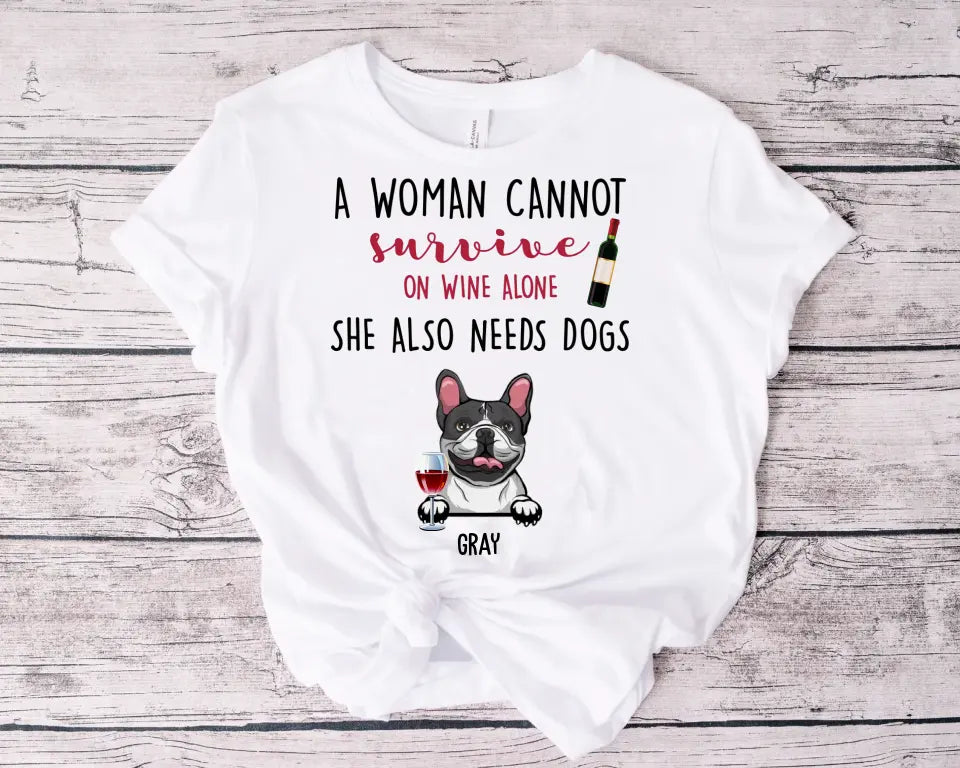 Bluza Unisex - No wine without dogs