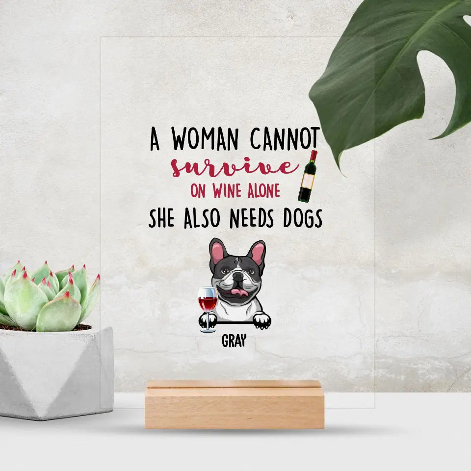 Bluza Unisex - No wine without dogs