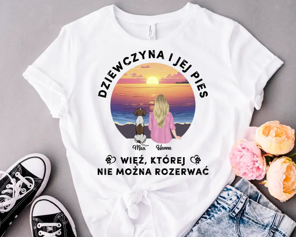 Bluza Unisex - Dziewczyna i jej pies