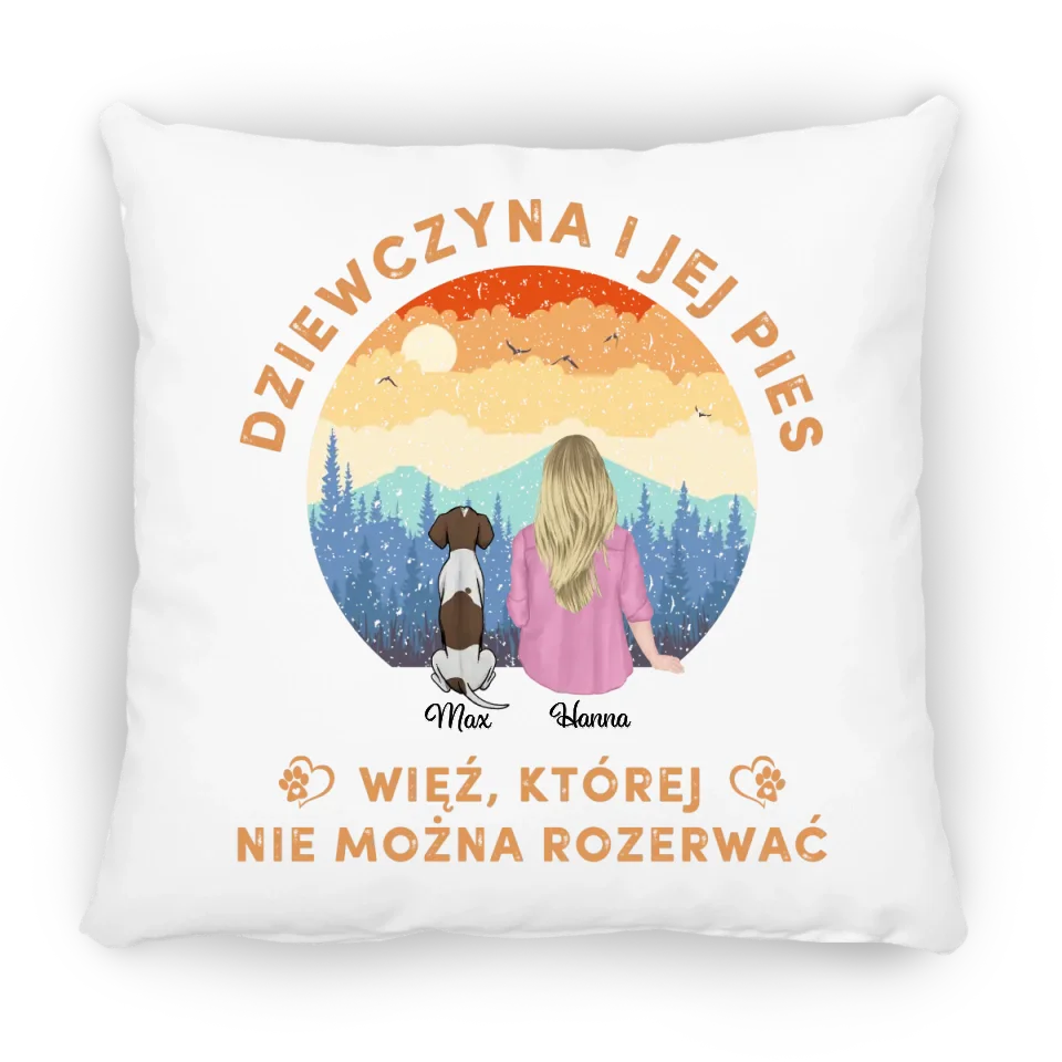 Bluza Unisex - Dziewczyna i jej pies. Więź, której nie można rozerwać