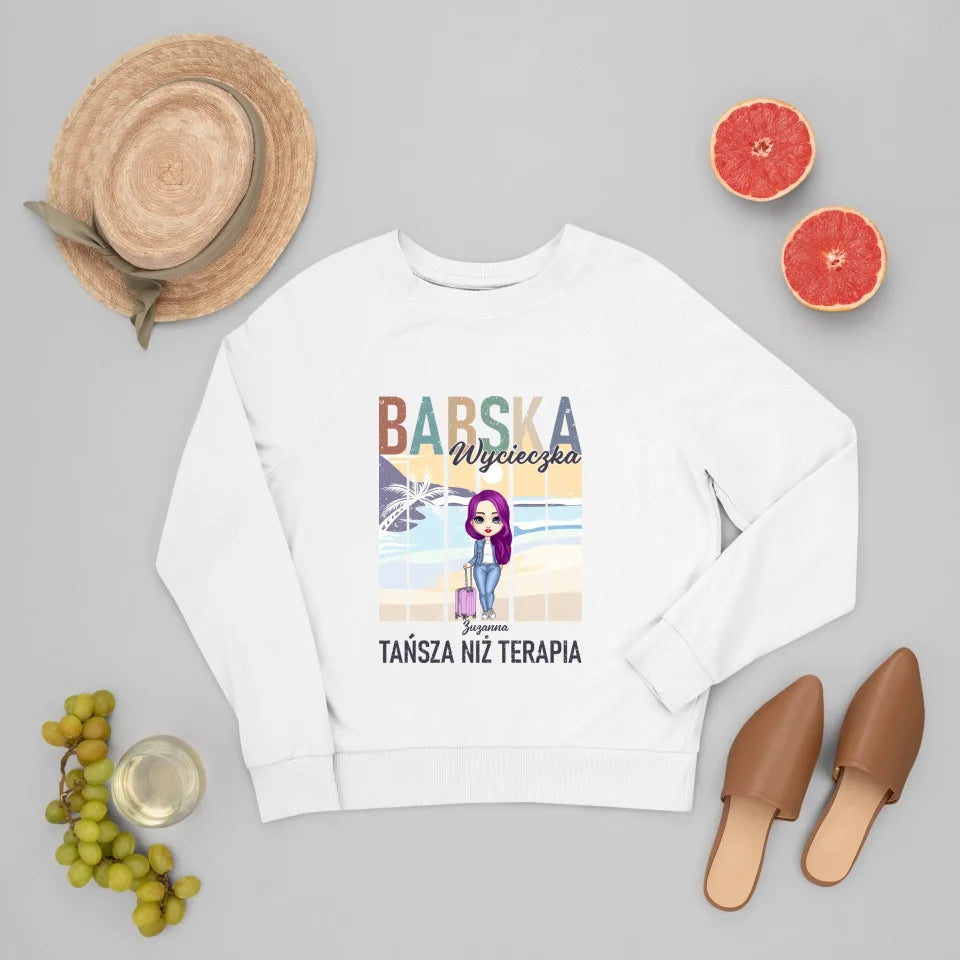 Bluza z kapturem - Babska wycieczka. Tańsza niż terapia