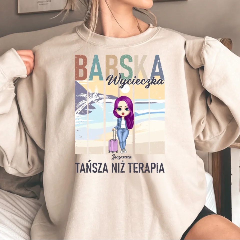 Bluza z kapturem - Babska wycieczka. Tańsza niż terapia