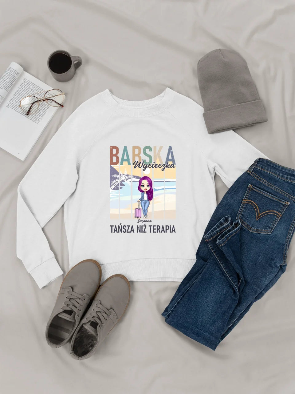 Bluza z kapturem - Babska wycieczka. Tańsza niż terapia