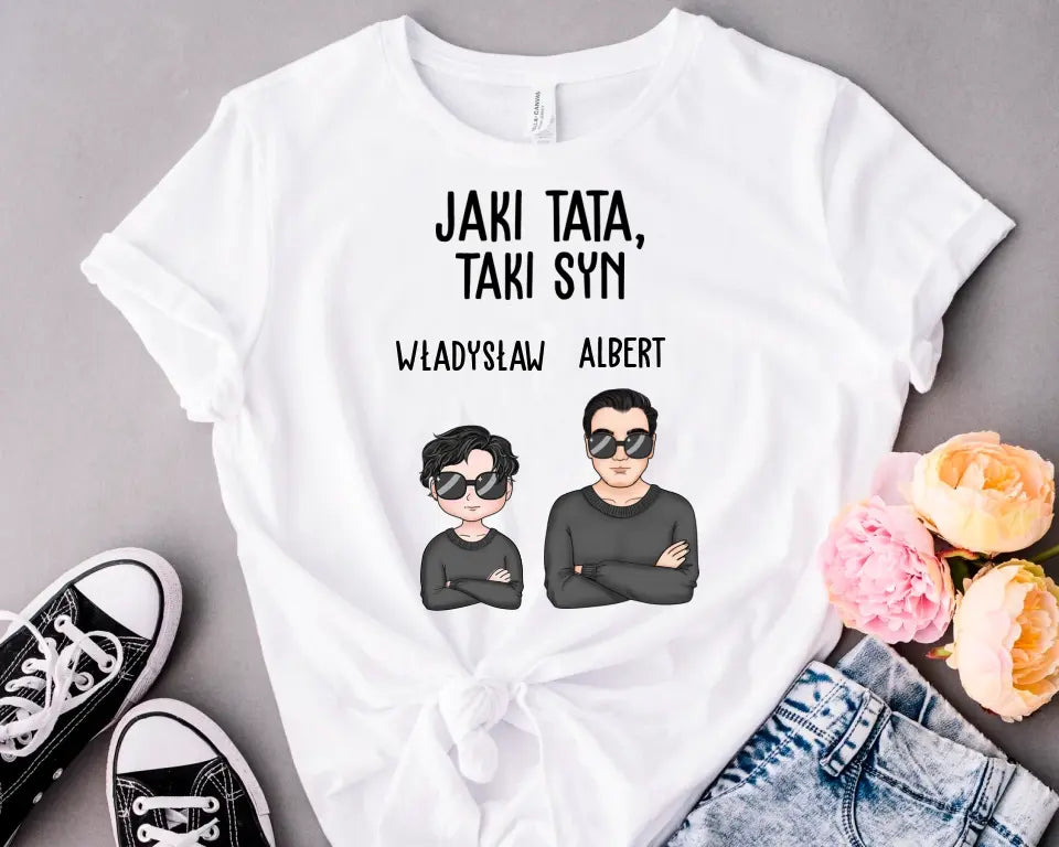 Bluza Unisex - Jaki tata, Takie dzieci