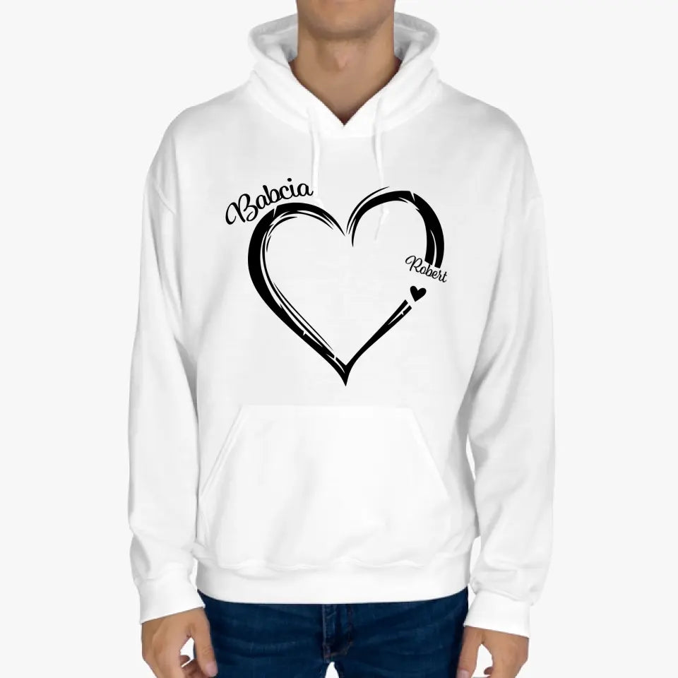 Bluza z kapturem - Serce