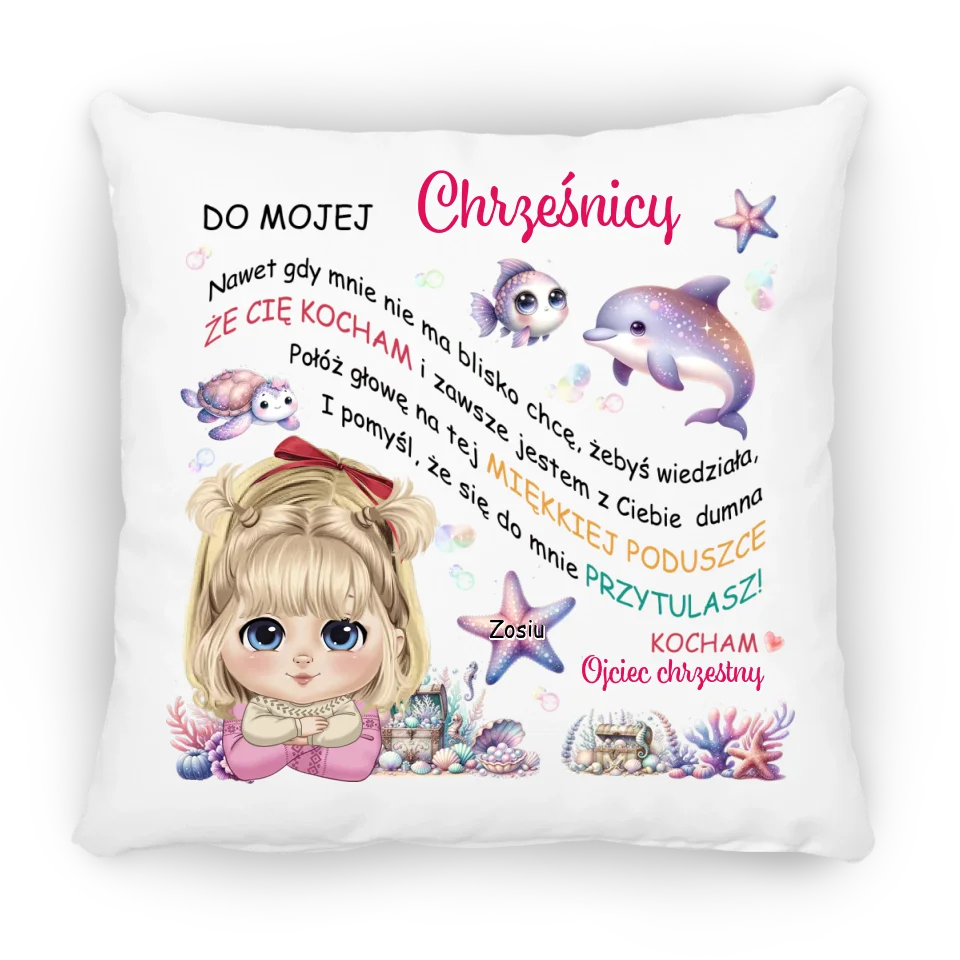 Dla mojej chrześnicy. Kocham Ojciec chrzestny