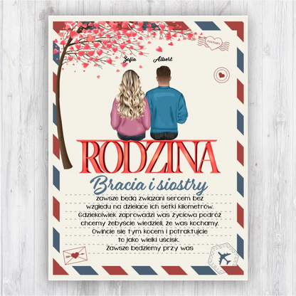 Bracia i siostry zawsze będą związani sercem bez względu na dzielące ich setki kilometrów.