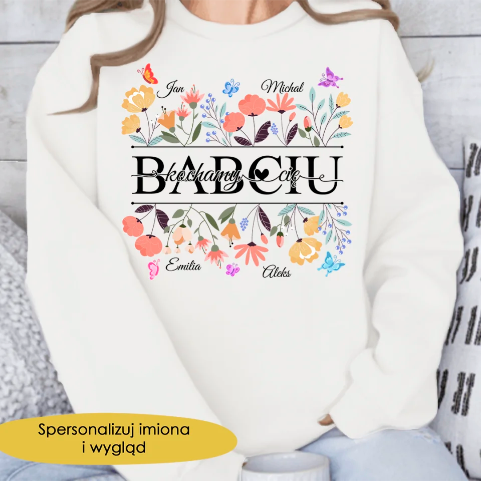 Bluza Kochamy Cię , Babciu