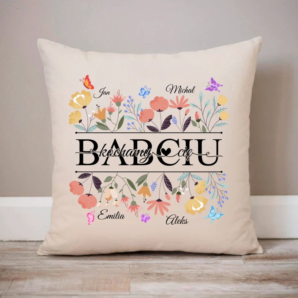Poszewka Kochamy Cię , Babciu