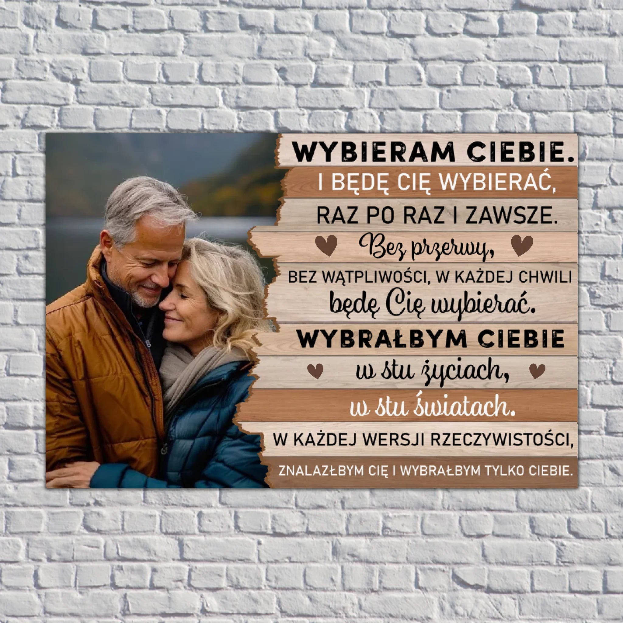 Wybieram Ciebie. I będę Cię wybierać, raz po raz i zawsze.