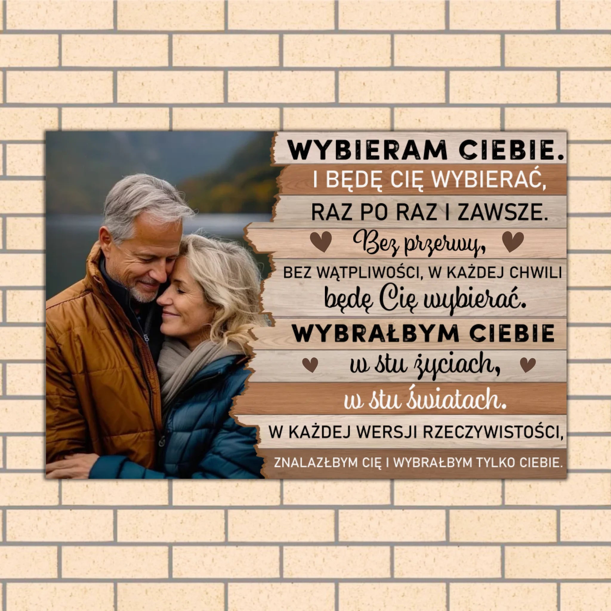 Wybieram Ciebie. I będę Cię wybierać, raz po raz i zawsze.