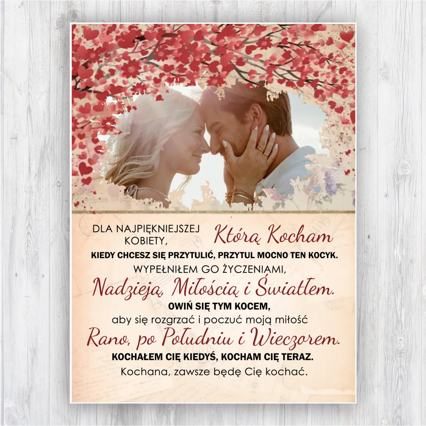 Dla najpiękniejszej kobiety, którą kocham.