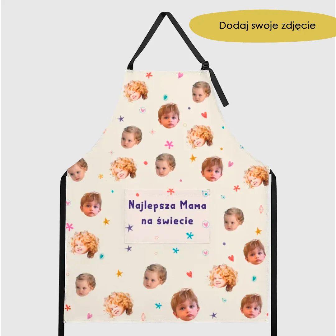 Fartuch z Kieszeniami - Najlepsza mama na świecie