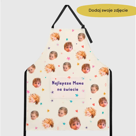 Fartuch z Kieszeniami - Najlepsza mama na świecie