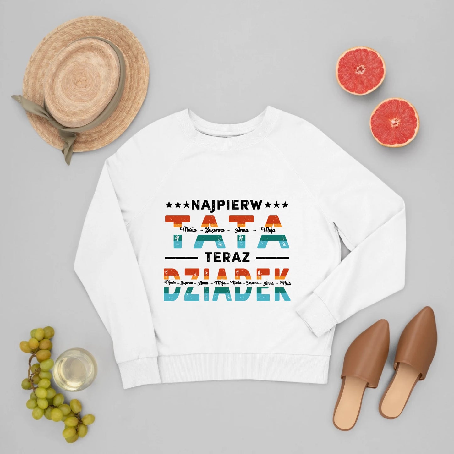 Bluza Unisex - Najpierw tata, teraz dziadek