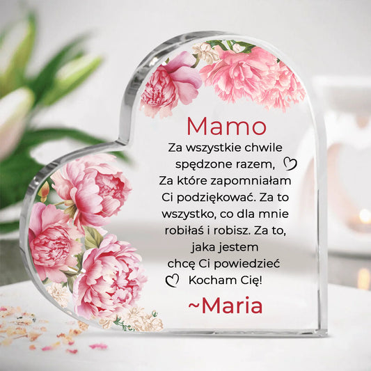 Dla niej - Mamo, za wszystkie chwile spędzone razem, za które zapomniałam Ci podziękować