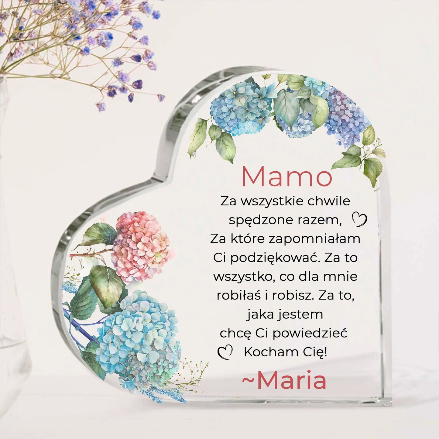 Prezent - Mamo, za wszystkie chwile spędzone razem, za które zapomniałam Ci podziękować