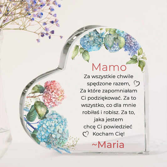 Prezent - Mamo, za wszystkie chwile spędzone razem, za które zapomniałam Ci podziękować