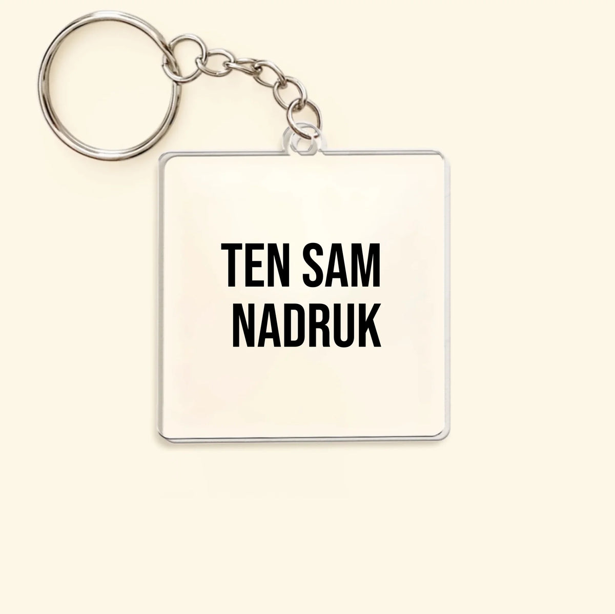 Brelok z takim samym nadrukiem