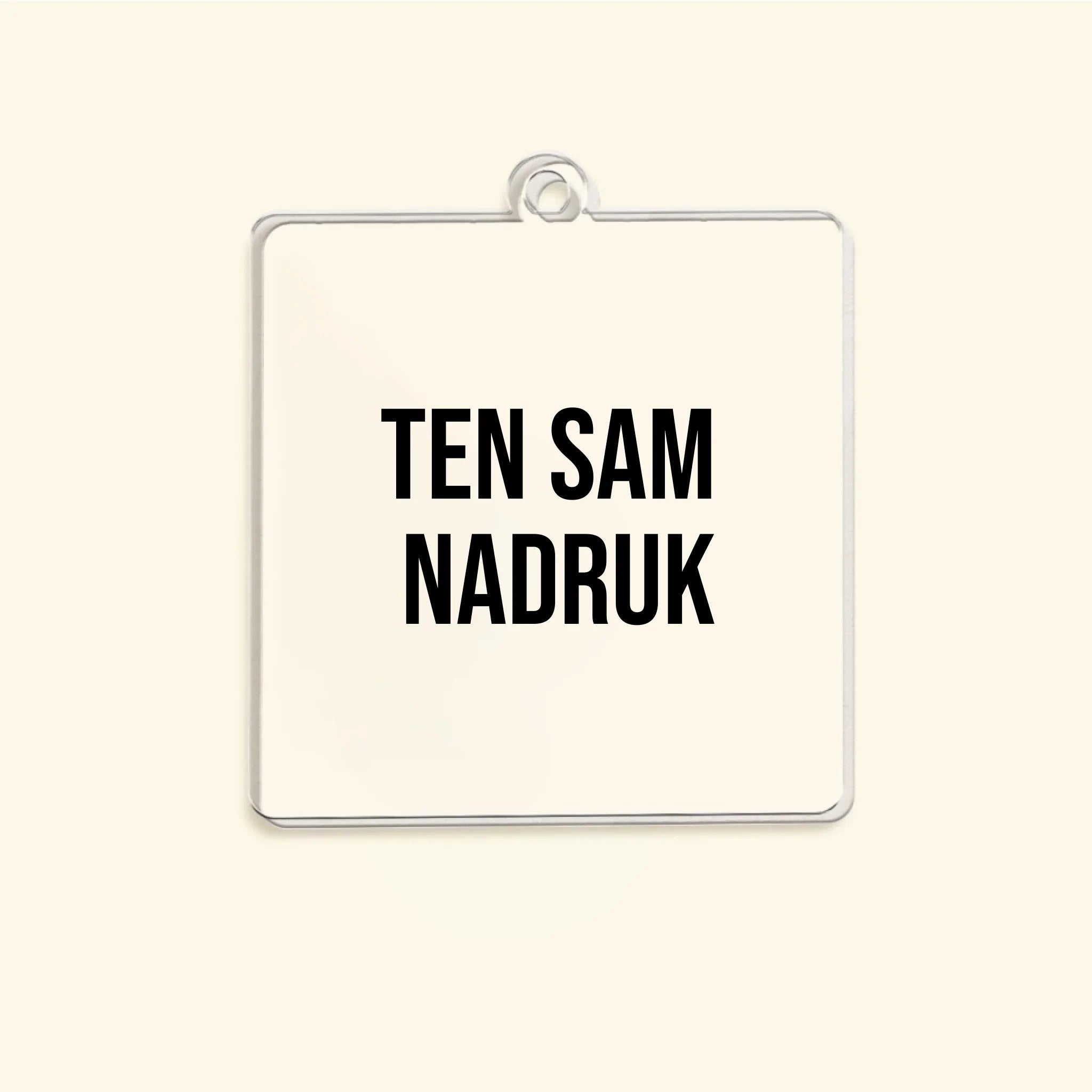 Brelok z takim samym nadrukiem