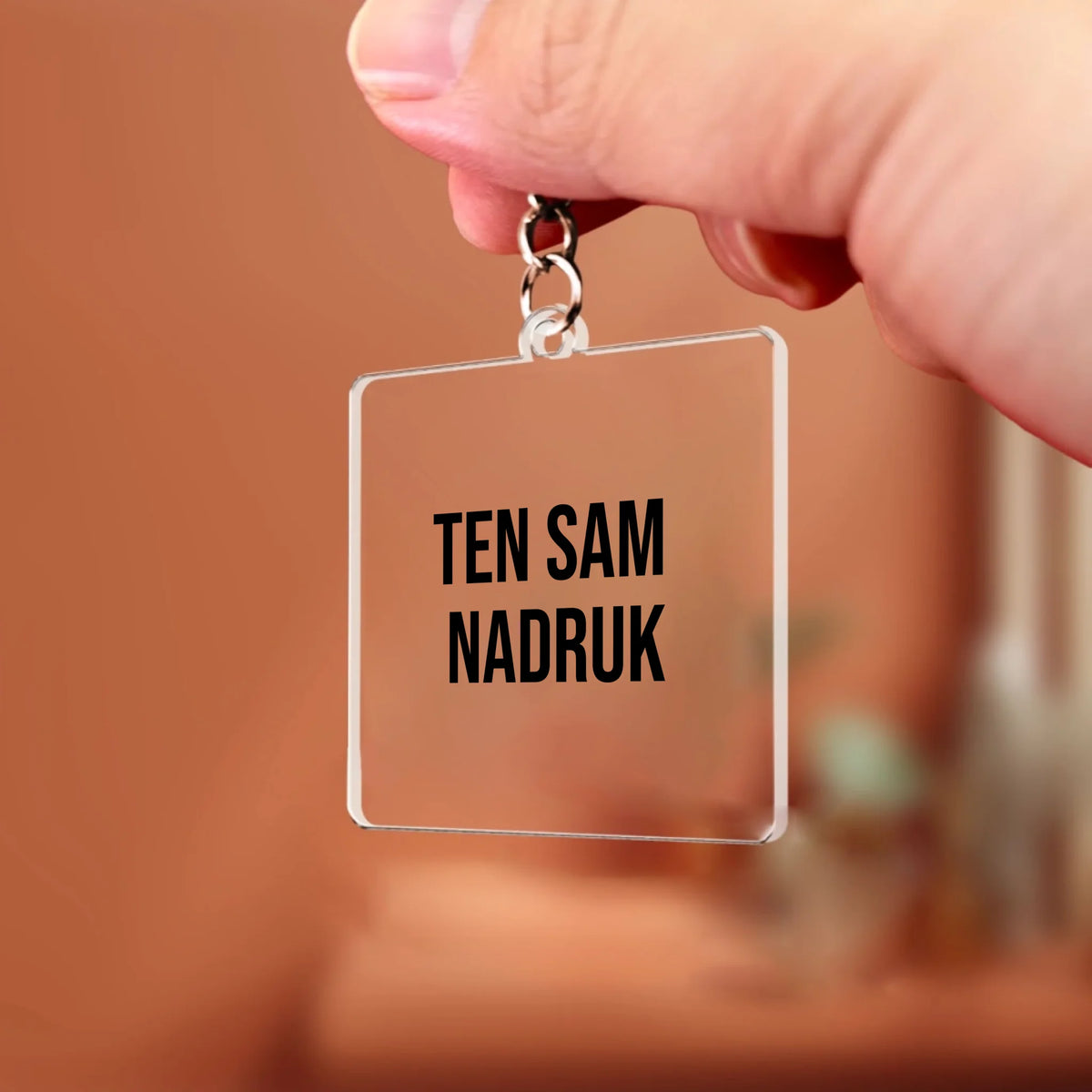 Brelok z takim samym nadrukiem