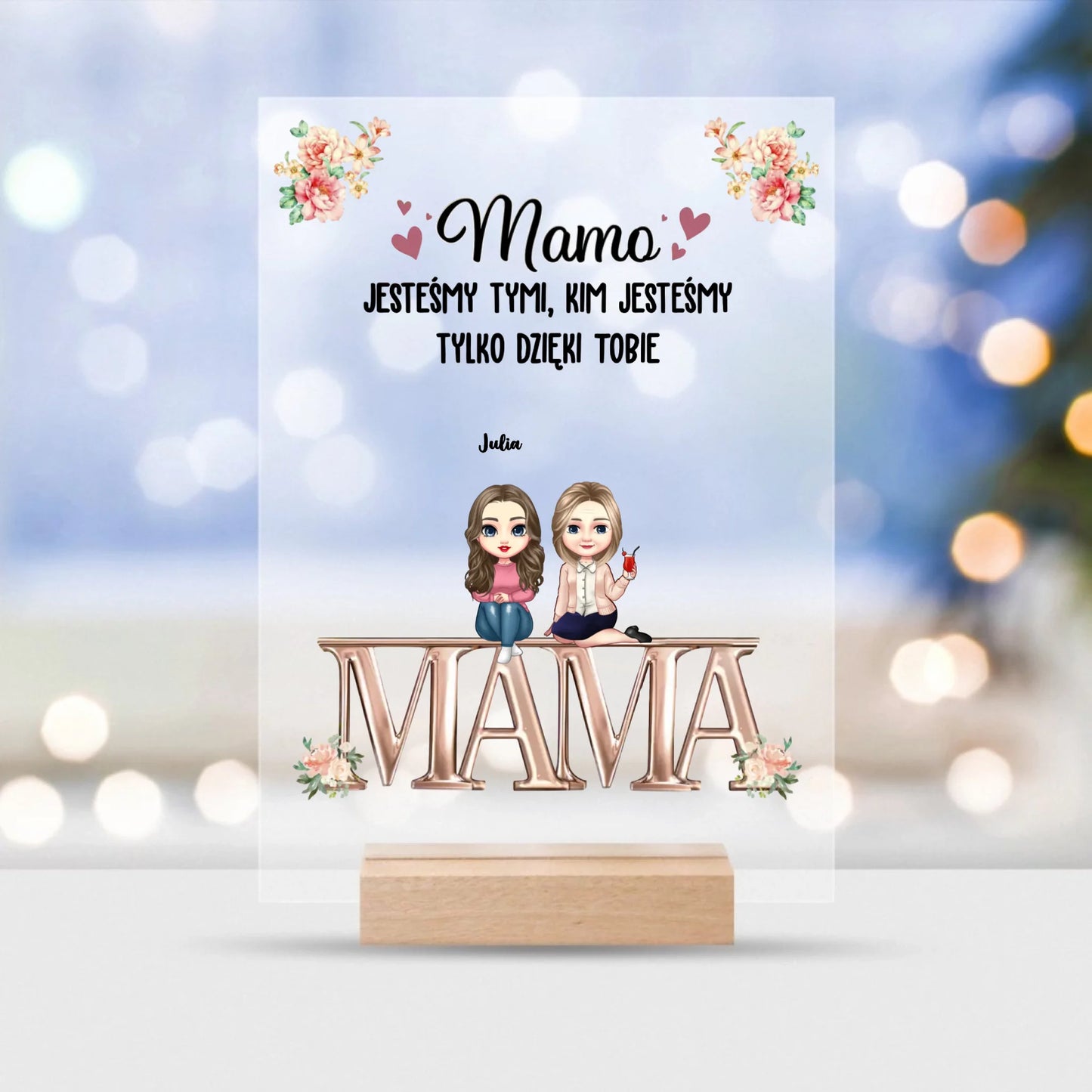 Szkło akrylowe - Mama