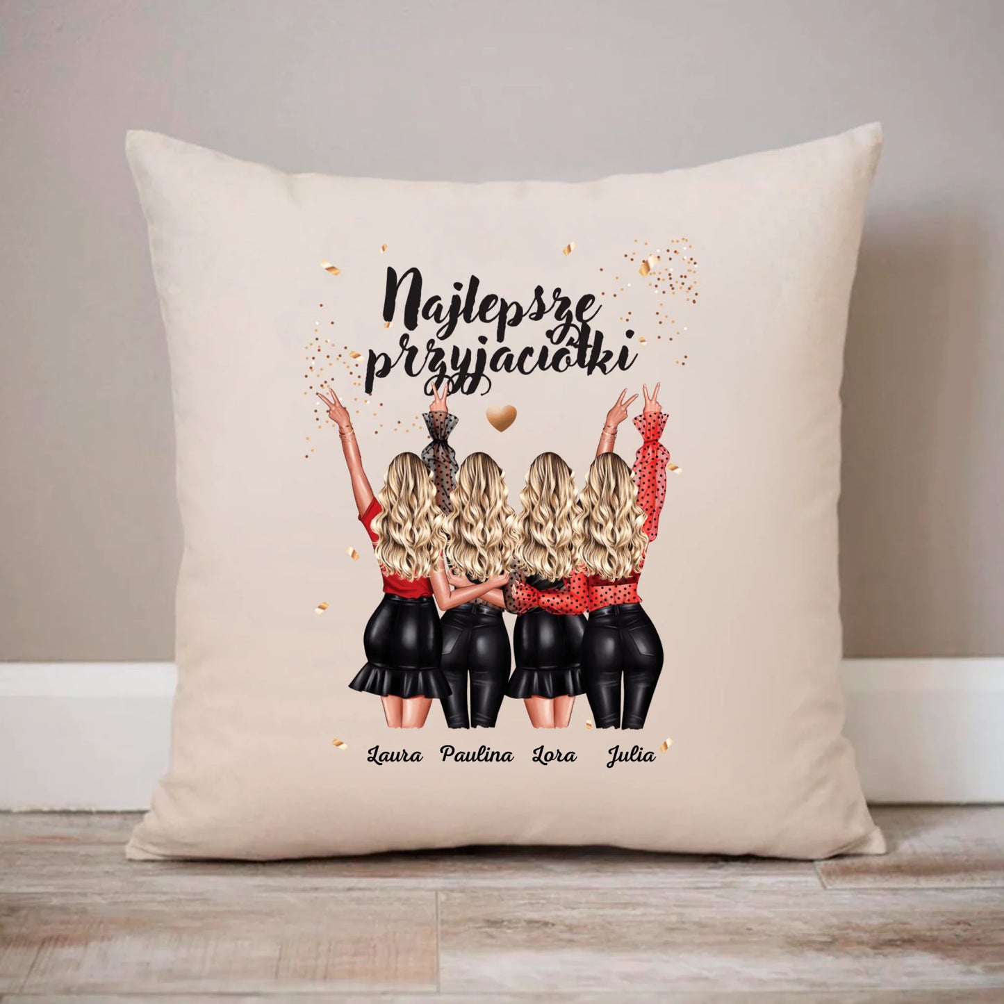 Pocztówka akrylowa z napisem "Najlepsze przyjaciółki"