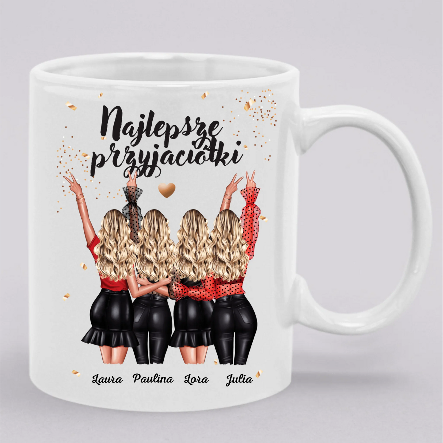 Pocztówka akrylowa z napisem "Najlepsze przyjaciółki"