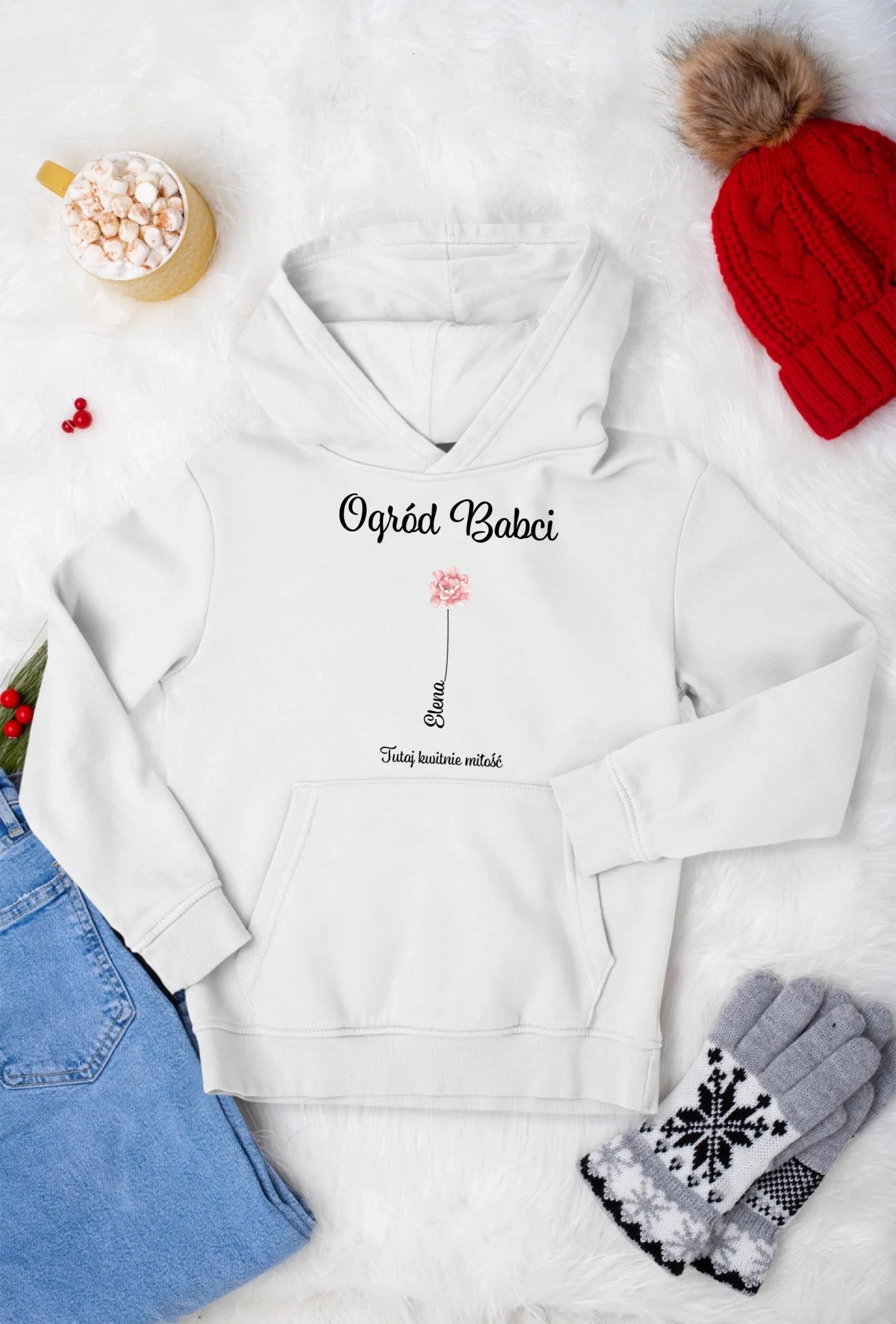 Bluza z kapturem - Ogród Babci