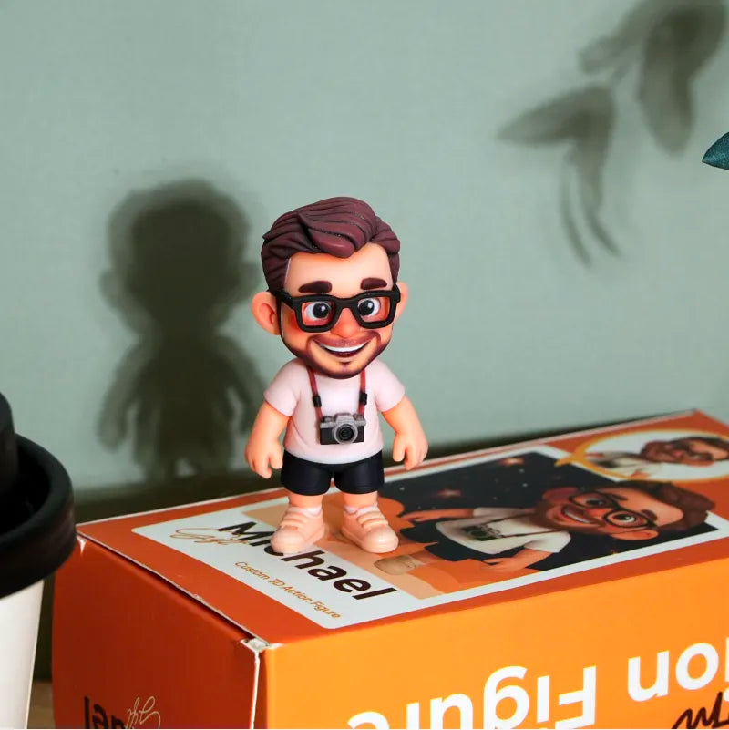 Figurka personalizowana 3D na biurko z Twoim zdjęciem, prezent na urodziny