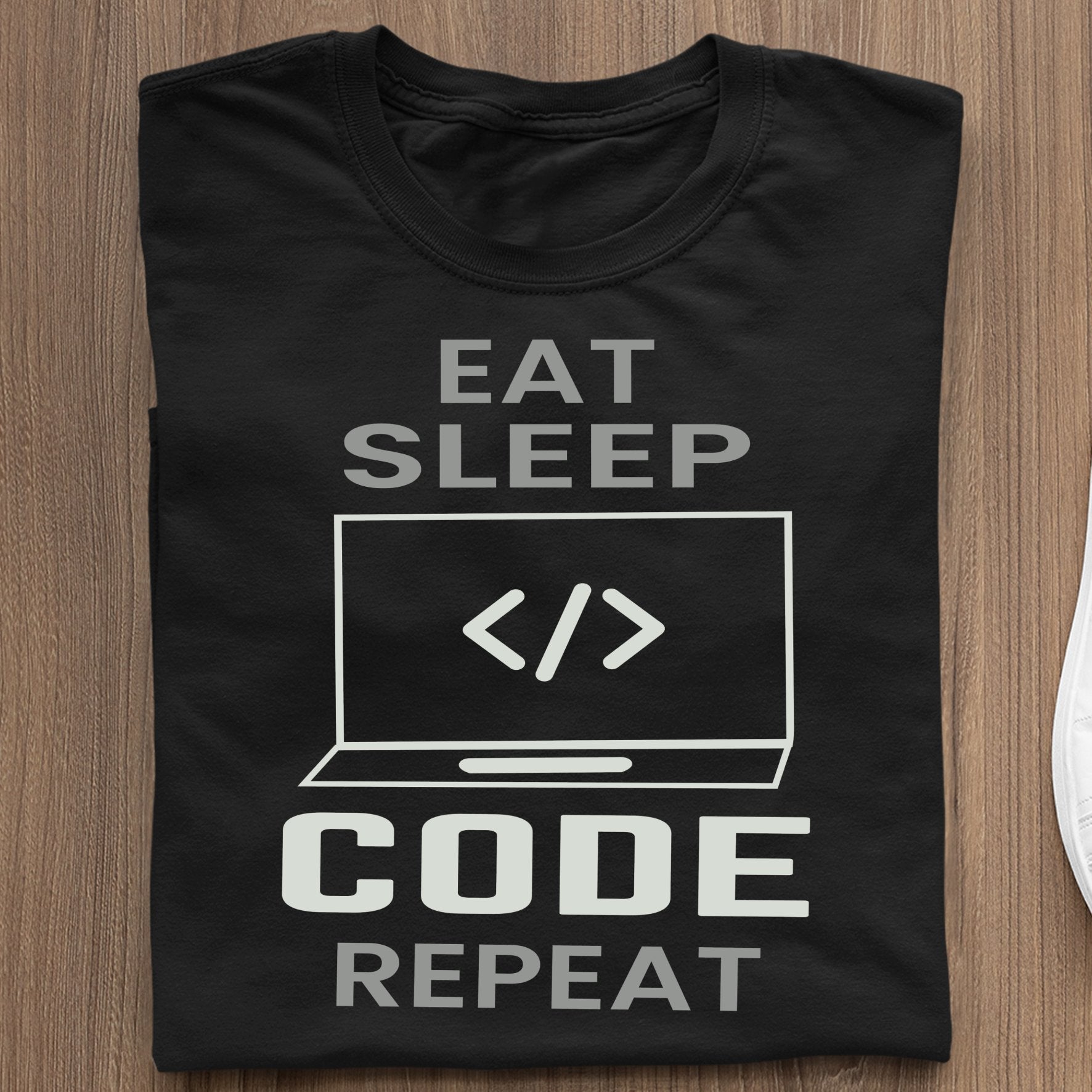 Śmieszna Koszulka Dla Programisty Koszulka Eat Sleep Code Repeat