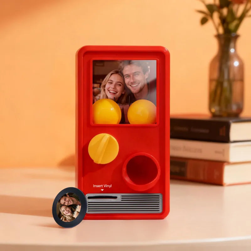 Personalized Music and Photo Music Gachapon Machine Custom Song Mini Record Box Anniversary Gift Christmas Gifts