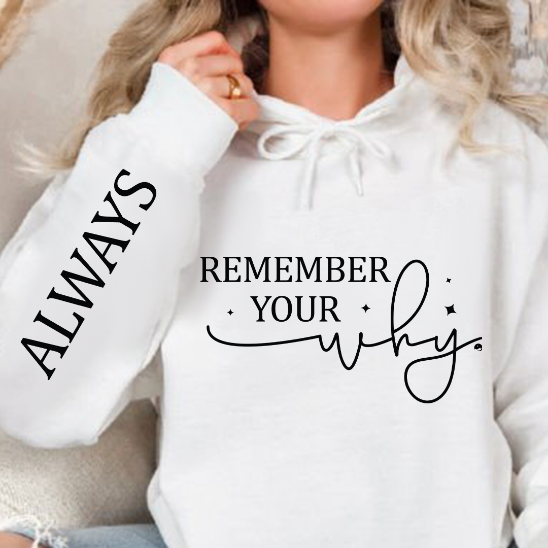 Bluza z kapturem Remember your why 
