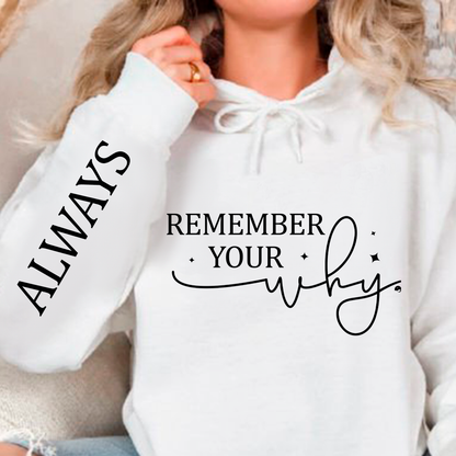 Bluza z kapturem Remember your why 