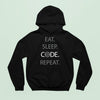 Bluza z kapturem Eat Sleep Code Repeat