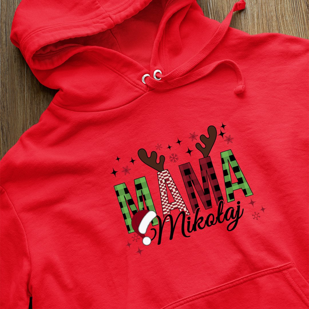 Bluza z kapturem Mama Mikołaj