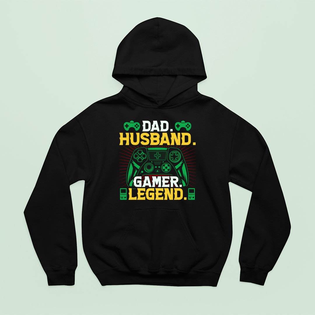 Bluza z kapturem Dad. Husband. Gamer. Legend.