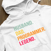 Bluza z kapturem Husband Dad Programmer Legend